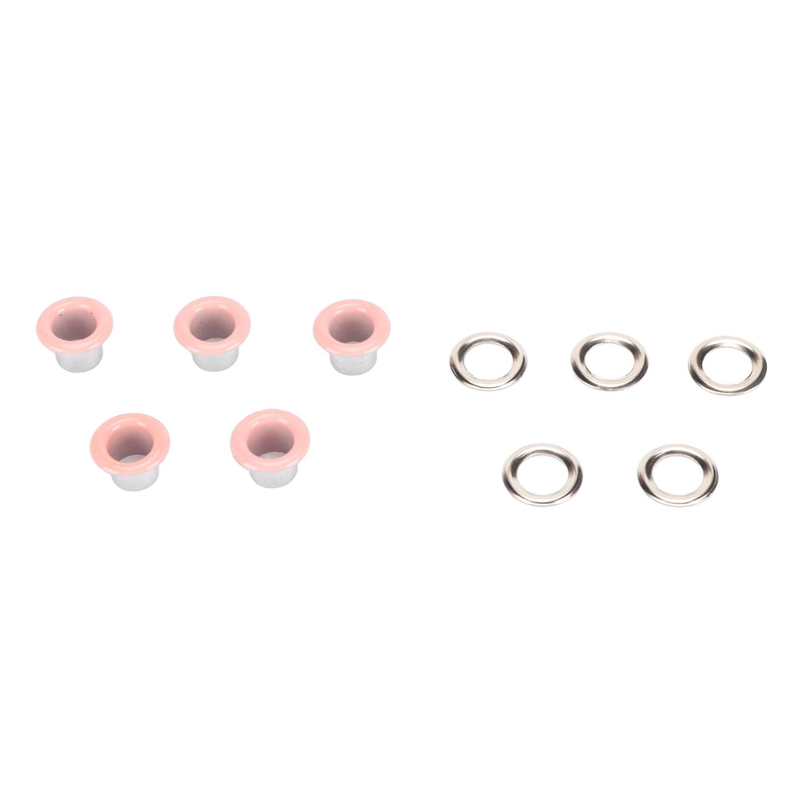 Health & Beauty Product Pink 500 Sets Grommet Kit 6Mm Round Sturdy Copper Vibrant Color Wide Application Eyelet Kit For Leather Clothes Fabric