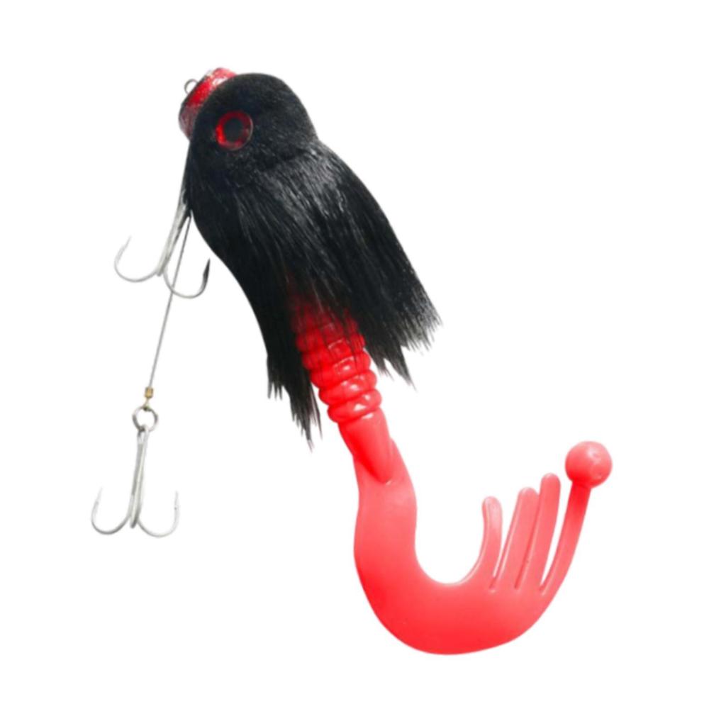 Artificial Fishing Lure Rat Lightweight Large Water Mouse Simulation Realistic Bionic Furry Sharp Hook Portable Fishing Tackle