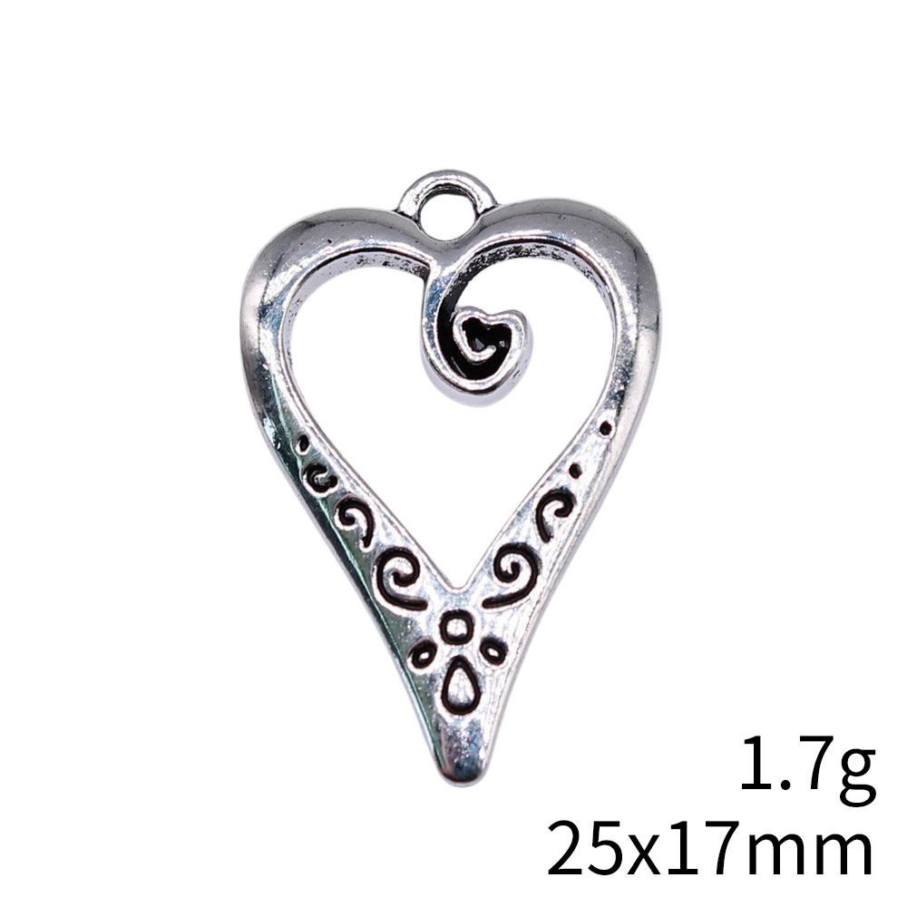 Back To School Charm Bracelet Hollow Peach Heart Charms Pendant Ornaments For Home Male Pendant