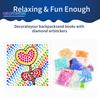 1 Set Diamant-Malerei-Aufkleber, funkelnder süßer Cartoon, DIY-Strassstein-Aufkleber-Set für Wanddekorationen zu Hause