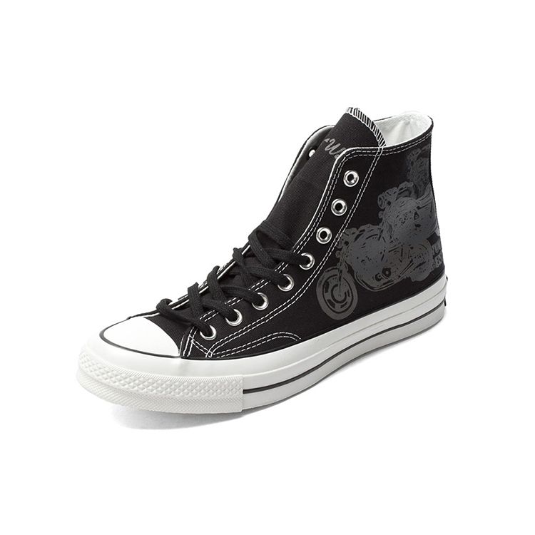 Converse Chuck Taylor All Star Plátěné Protiskluzové Odolné Vysoké Skate Boty Unisex Tenisky Černá Bílá 147122C