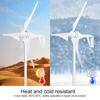 300/600W DC12V/24V Wind Turbine 3 Blades Horizontal Wind Generator Kit for Household 12V