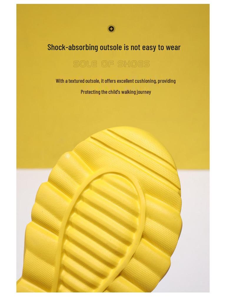 Spring & Autumn Leather Soft Sole Running Shoes for Boys - Lightweight Outdoor Sports Sneakers for Kids