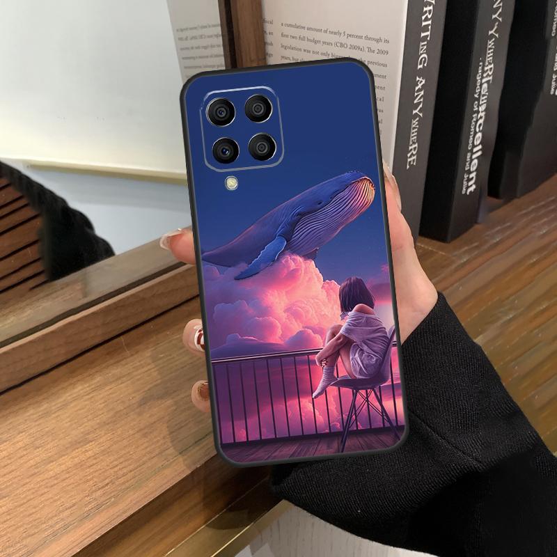 Flying Whale Magical Case For Samsung Galaxy M35 M15 M55 M56 M36 M16 M06 M31 M13 M33 M53 M12 M32 M52 M14 M34 M54