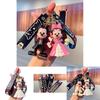 Cute Pvc Mickey Minnie Wedding Keychain Bag Pendant Car Key Chain Small Gift Wholesale