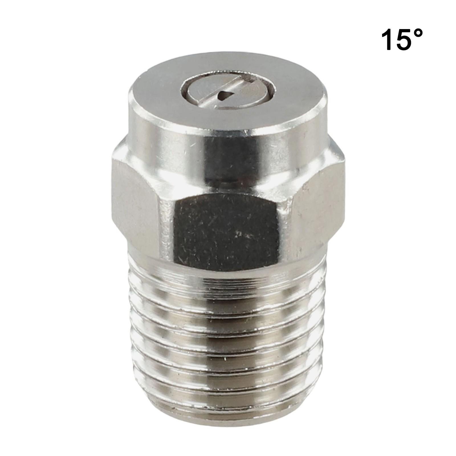High Quality Cleaning Nozzle Stainless Steel 0° 1/4 Thread 15°