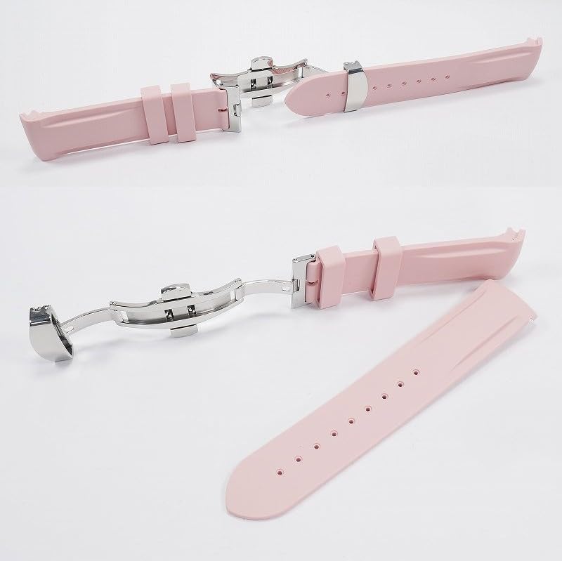 Swatch x OMEGA Exclusive Rubber Strap with D-Buckle (Light Pink)