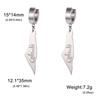  Exquisite Country Map Dangle Piercing Earrings Stainless Stee Arabic Calligraphy Geography Earring Amulet Jewelry Gifts