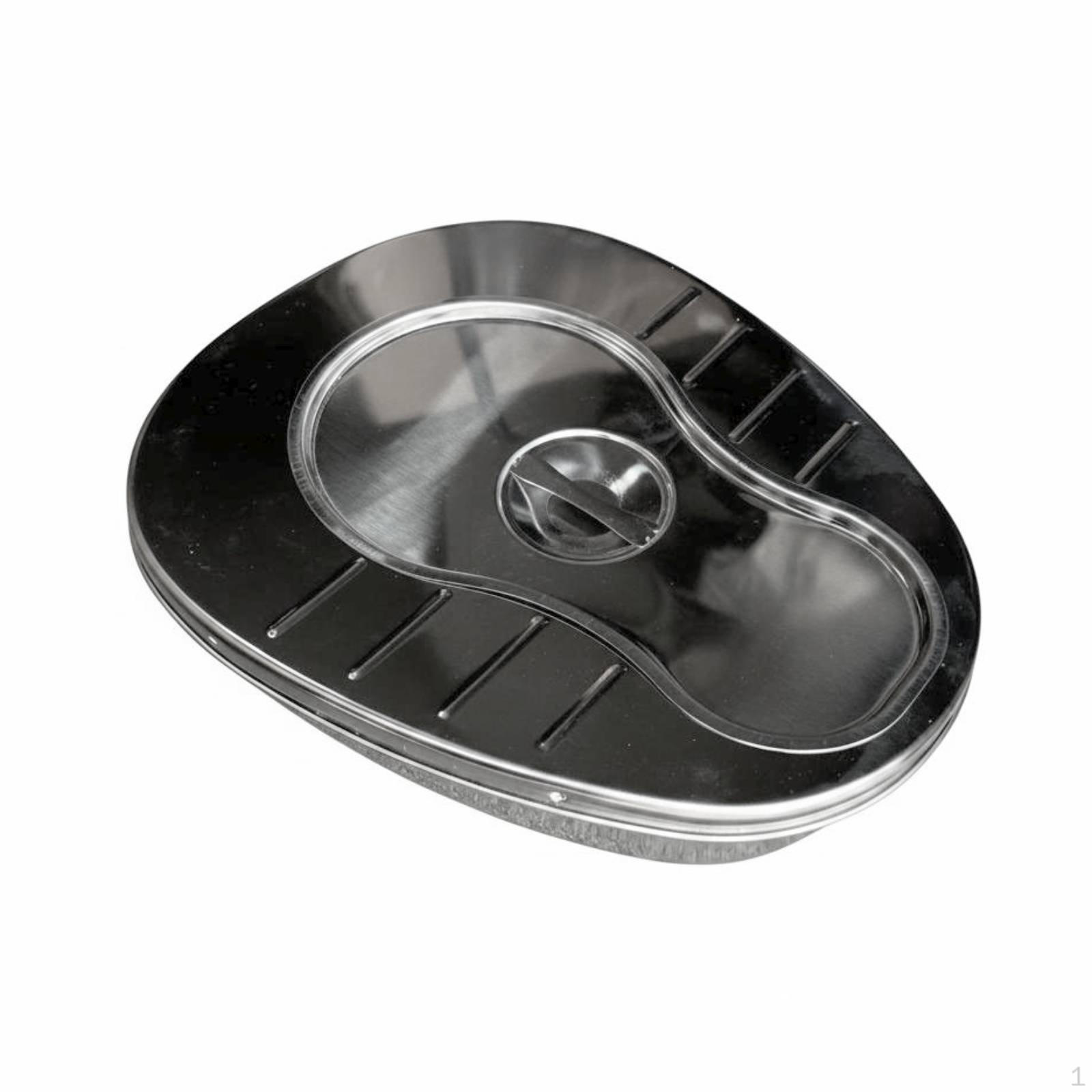 Stainless Steel Bedpan Easy to Clean Lidded Rust Resistant Commode Pan for