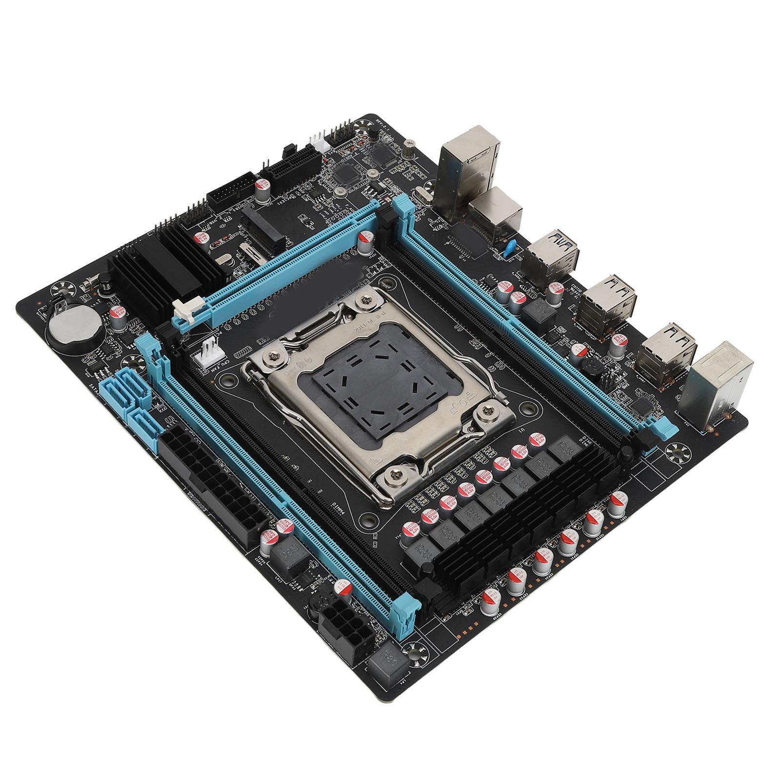 

X99 Motherboard 4 Channel DDR4 NVME M.2 PCIe 16X Gen 3.0 Multi Phase Power ATX Motherboard for Desktop Computer Gaming