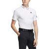 adidas Polo Shirts Men's White Polo Collar Moderate Straight Fit HA3129