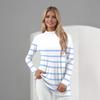 Women's Daily Casual Long Sleeve Mid Collar Top