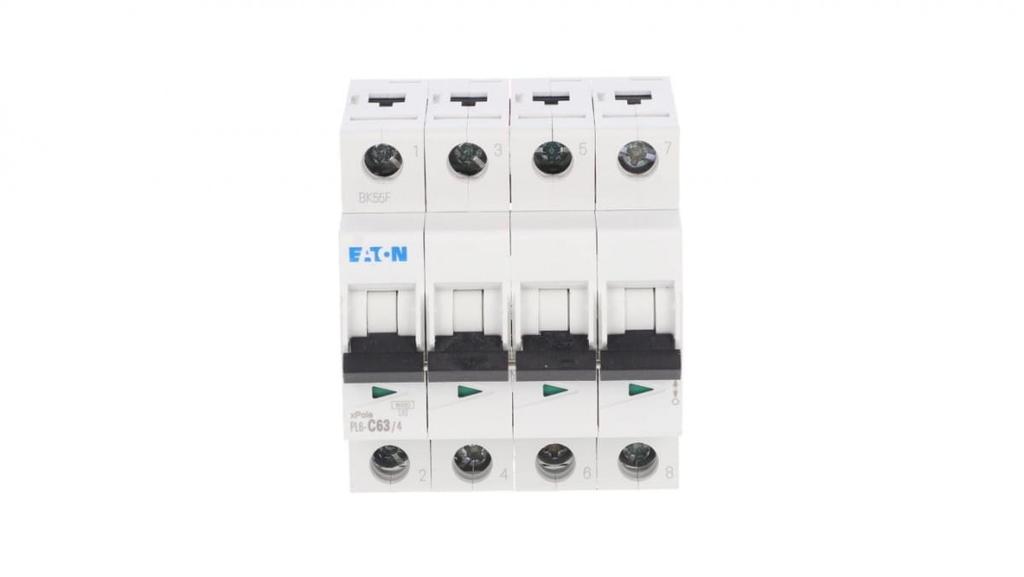 Circuit breaker 4P C 63A 6kA AC PL6-C63/4 166532