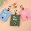 New Dog Poop Garbage Bags Organizer with Buckle Portable Poop Bag Dispenser Pets Supplies Canvas Waste Bag Holder for Outdoor