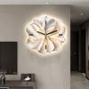 Chiński Styl LED Zegary Ścienne Sztuka Mural Luksusowy Mechanizm Wnętrze Cichy Nordycki Zegar Ścienny Design Horloge Ornamenty Dekoracja Domu