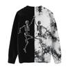 Women's Long Sleeve Halloween Print Sweater, Casual Round Neck Knit Top