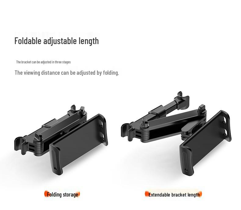 Retractable Rear Seat Car Tablet and Phone Holder