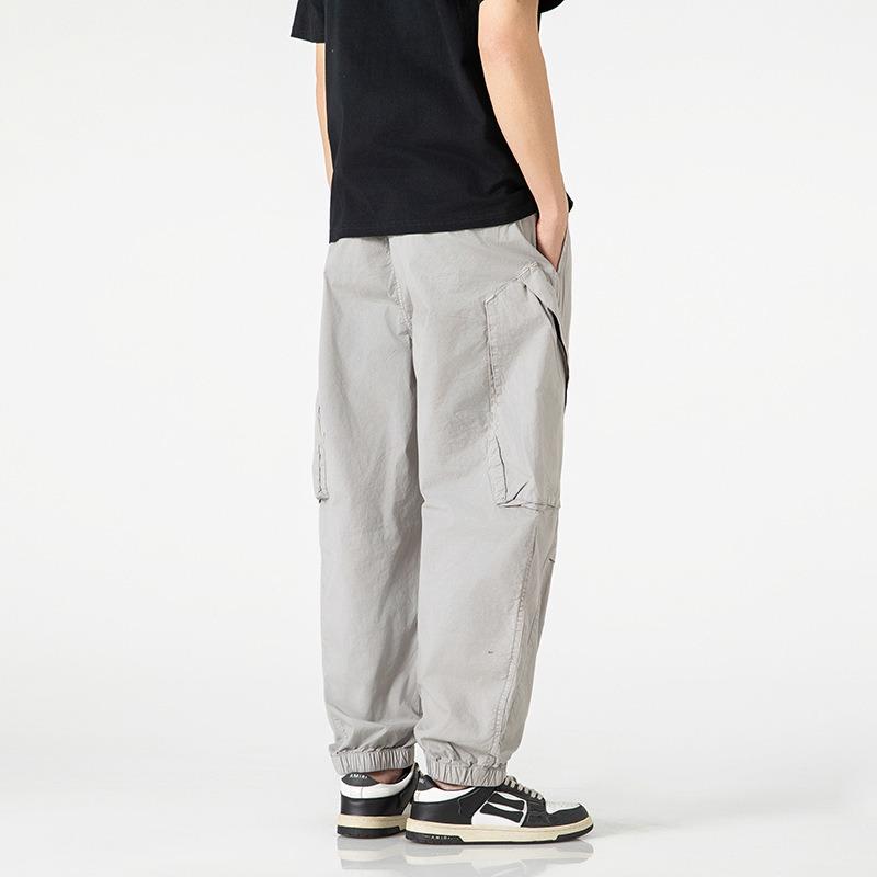 Men's Overalls Casual Loose Trousers High Street High-end Trendy Pants Men's High-end Retro Leggings