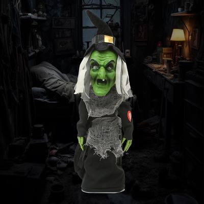 Halloween Witch Decoration Atmosphere Setting Ornament Animated Standing Witch For Parties Indoor Porch Trick Or Treat Events