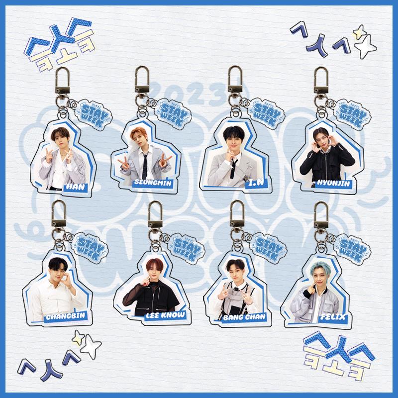 Stray Kids STAY Week Theme Acrylic Keychain Bang Chan Lee Know Changbin Hyunjin Han Felix Seungmin IN Kpop Fan Merchandise Bag Charm