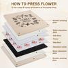 Flower Press Kit Wooden Professional Flower Leaf Press Kit DIY Pressed Flower Plant Preservation Kit Reusable Flower Press Kit