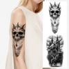 3pcs Tatuagem Temporária Tatuagens Temporárias Realistas Rosas Tatuagem de Cobra Para Mulheres Braços Coxas