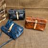 Johnature Echte Leder Damen Tasche Retro Handgemacht Weiches Rindsleder Mini Vielseitig Schulter Crossbody Tasche