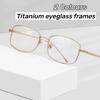 Ultra-Lightweight Small Square Frame Titanium Eyeglass Frames Women'S Ins Style Luxury Brand Designer Popular Glasses Frames