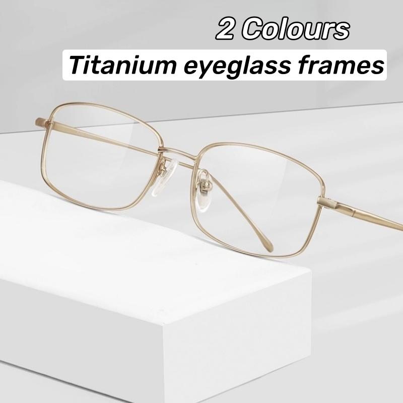 Ultra-Lightweight Small Square Frame Titanium Eyeglass Frames Women'S Ins Style Luxury Brand Designer Popular Glasses Frames