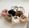 FARFADET Dames Nepbont Schoudertas, Minitas, Handtas, Crossbodytas, Pluizig, Schattig, Eenvoudig, Populair, Schattig, Compact, Stijlvol, Elegant, Chic,