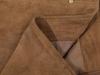 Melard Women's Brown Suede Petite A-line Skirt, Plus Size, Spring & Autumn Hip-Hugging Short Skirt
