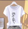 Modal women's printed flower sports fashion casual explosion short-sleeved T-shirt pattern T-shirt women's clothing oversized