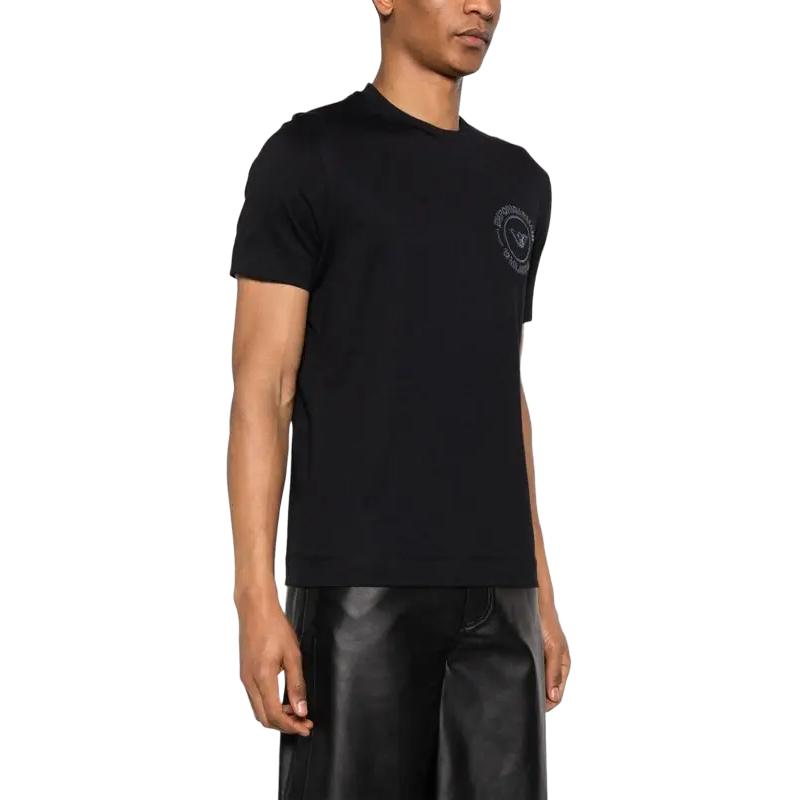 EMPORIO ARMANI SS24 T Shirt Men's Black 3D1TG8-1JOCZ-0051