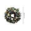 Fall Wreaths White Pumpkin Leaves Front Door Wreath Rustic Decor Sign Decorations For Porch Thanksgiving Fireplace Patio