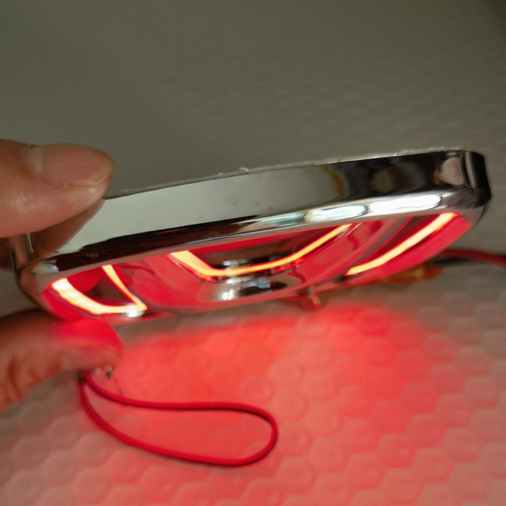 9.8cmX8cm 5D Red For Honda Badge Light 5D Honda Trunk Light LED Rear Light For Honda Odyssey Civic Accord Fit CRV Car Styling