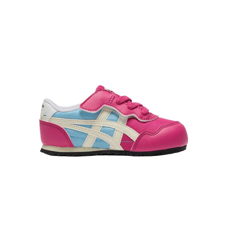 Onitsuka Tiger Comfortable Versatile Non-Slip Shock Absorbing Durable Low-Top Walking Shoes Baby Shoes Pink Blue 1184A083-703