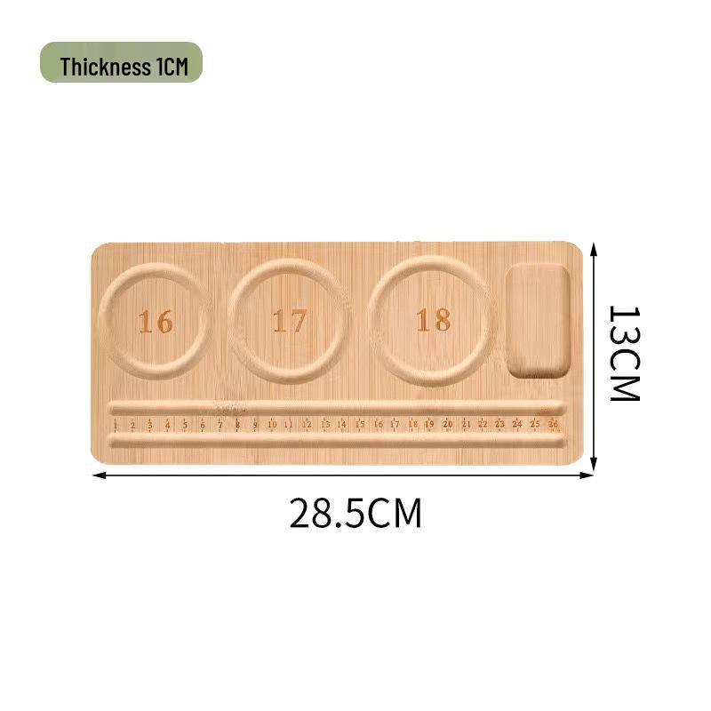 Jewelry Design Plate for Beaded Necklaces, Bracelets, Wenwan, and Weaving Tool Storage