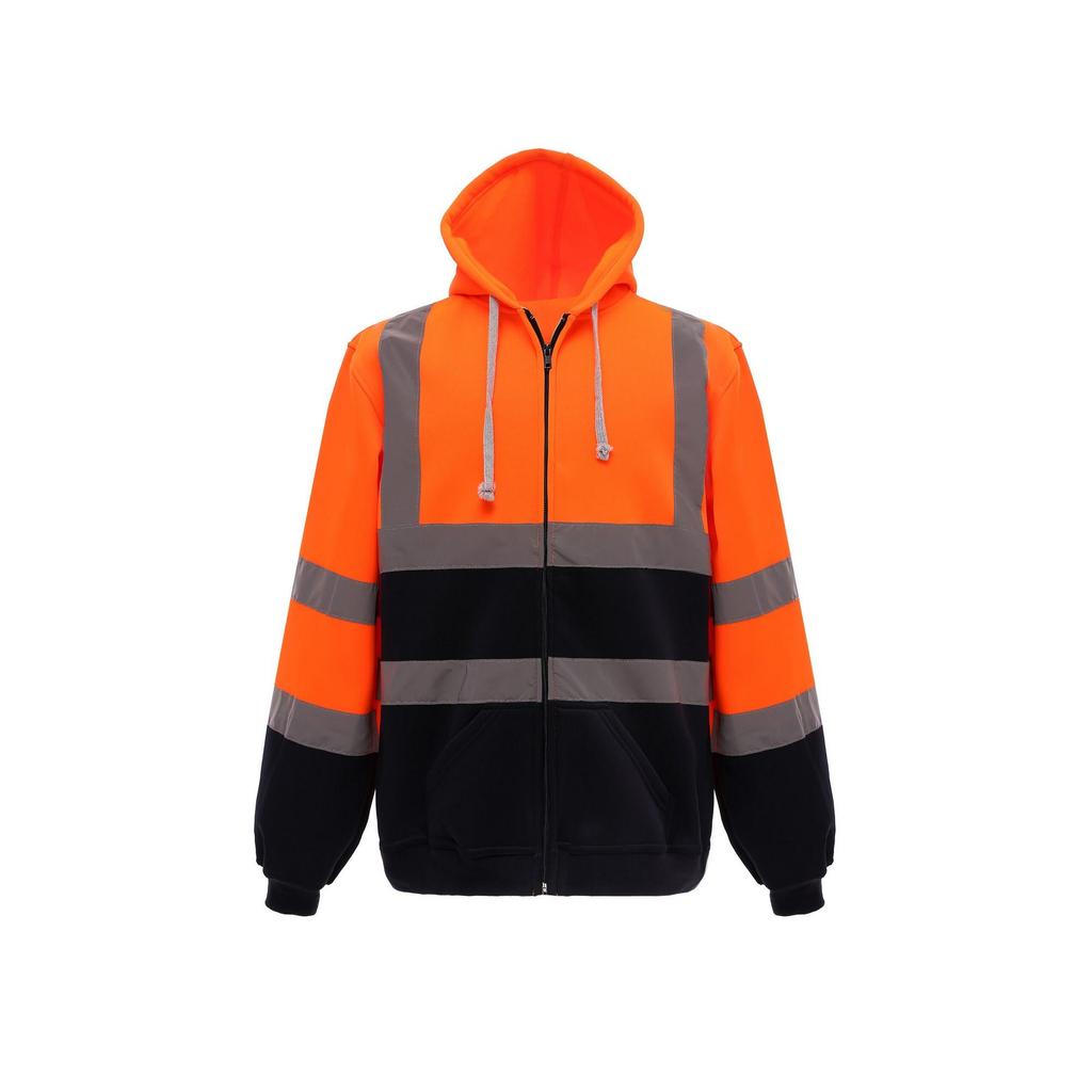 Yoko Mens Hi-Vis Full Zip Hoodie