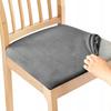 SITZSCHONER 40x40cm GRAUER ELASTISCHER SAMT [26L]