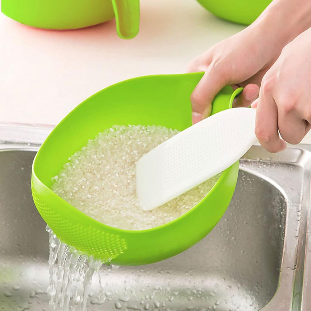 1PC-Rice Sieve Colander Sieve Rice Washing Filter Strainer Basket Kitchen Tools Food Beans Sieve Fruit Bowl Drainer