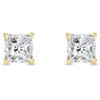Jewels Prim 2.25 Ct Princess Cut Diamond Stud Earrings Solid14K Yellow Gold Basket Screw Earrings For Women's All Occassion Wear
