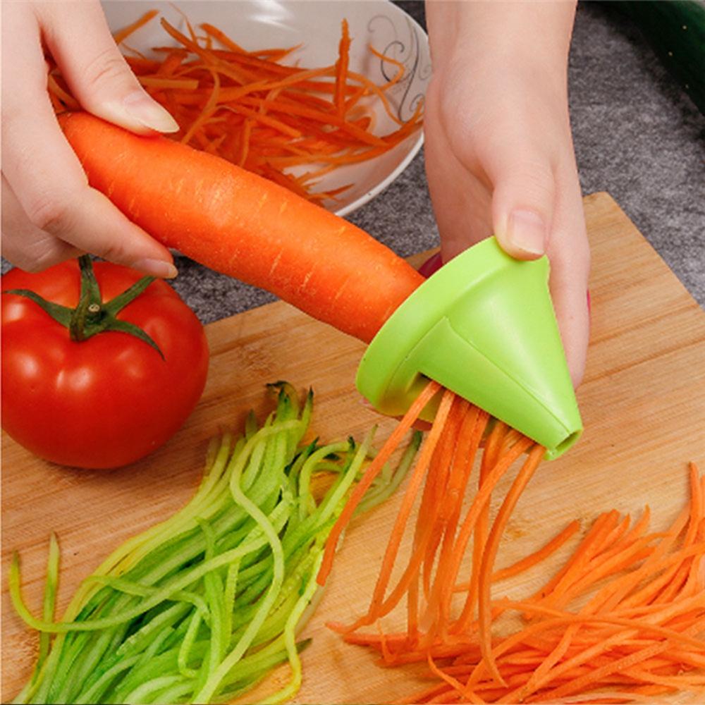 New Potable Spiral Shredder Peeler Spiral Cutter Vegetable Fruit Rotating Shredder Grater
