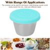 Beauty Salon Essential Oil Cup Stainless Steel Condiment Salad Dressing Container with Silicone Lid 70ml