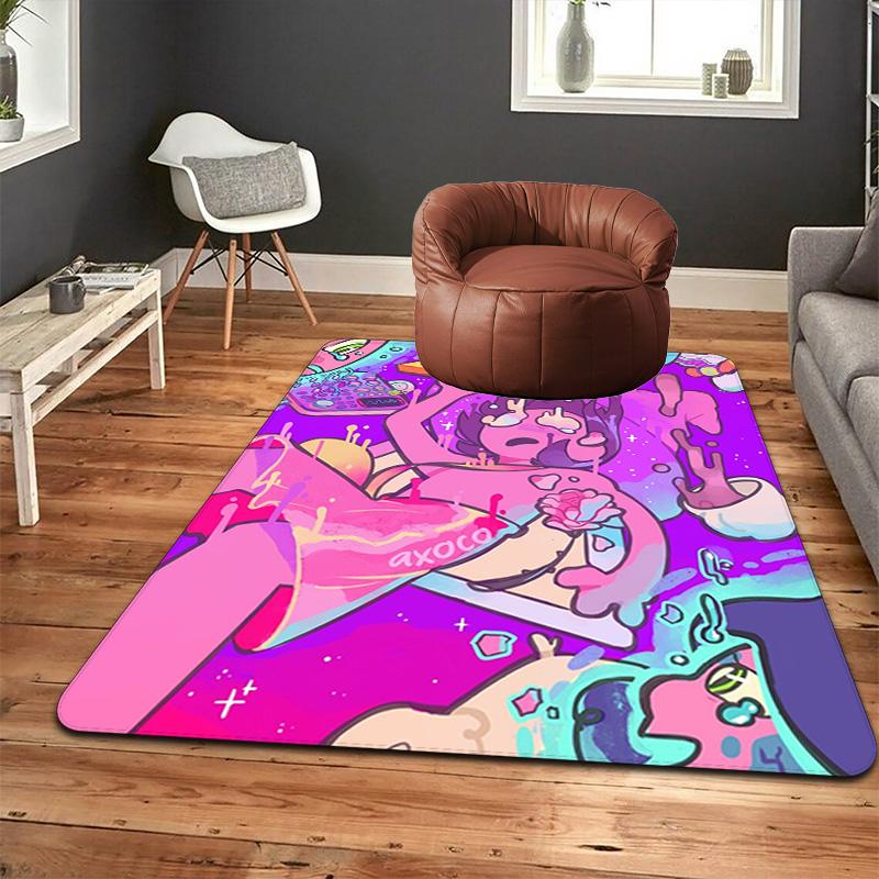 Vibrant Graffiti Style Rug Floor Mat for Living Room or Bedroom Soft and Comfortable Carpet a Gift for Birthday and Holiday.MFF0918551