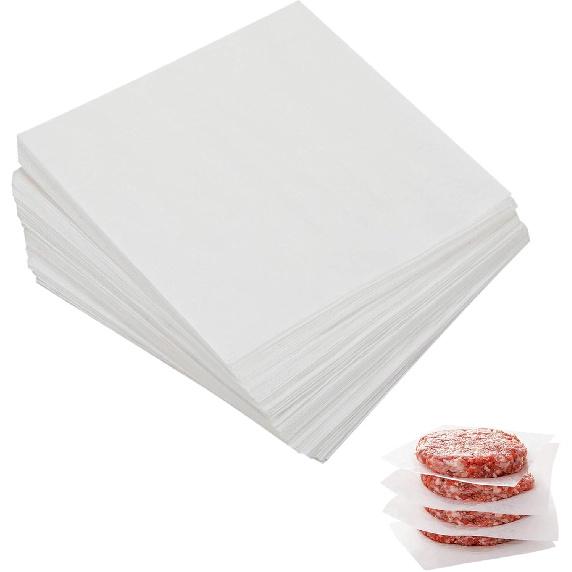 Parchment Paper Squares, 4x4 Inch, Set of 300, Small Hamburger Patty Paper/Nonstick Precut Square Baking Parchment for Separating Small Burger Patty,