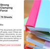 100Pcs Binding Bars, 10mm Binding Bars Slide Grip 70 Sheets Capacity A4 Size Report Binder Presentation for Report Cover Resume