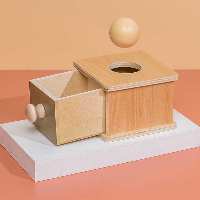 Children's Montessori Coin Box Game Wooden Teaching Aids