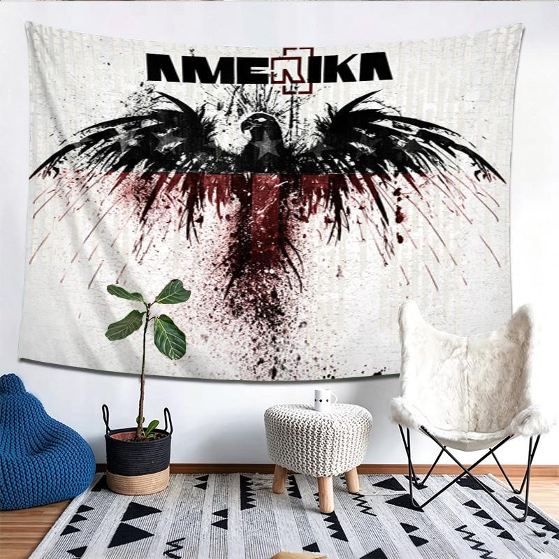 Amerika Eagle Pattern Tapestry Wall Hanging Boho Aesthetic Wall Blanket For Bedroom Living Room Dorm Home Wall Decor 1013194