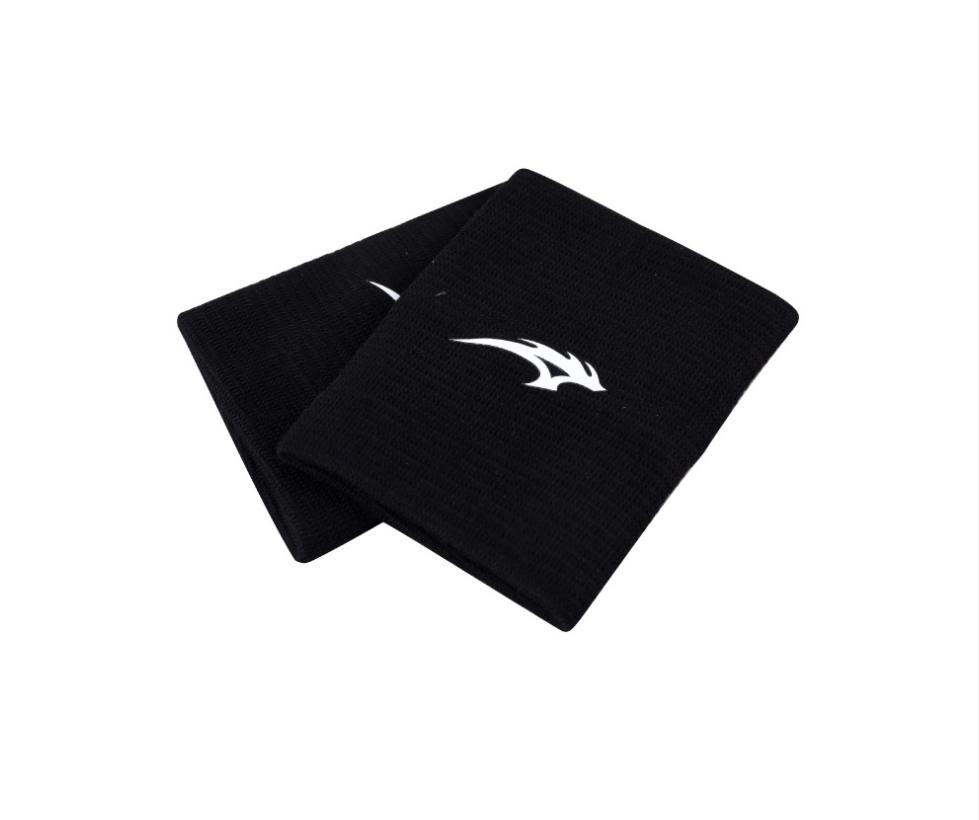 

A Pair Outdoor Sports Acrylic Wrist Guard Unisex Running Breathable Badminton Basketball Ride Sweatband Elastic Protective Gear чёрный