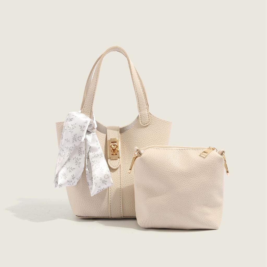Kabelka typu kbelík pro ženy Nový High-end Styl Ruční Jednoramenná Crossbody Taška Módní Dojíždějící Ruční Nošení Košík na Jídlo Taška